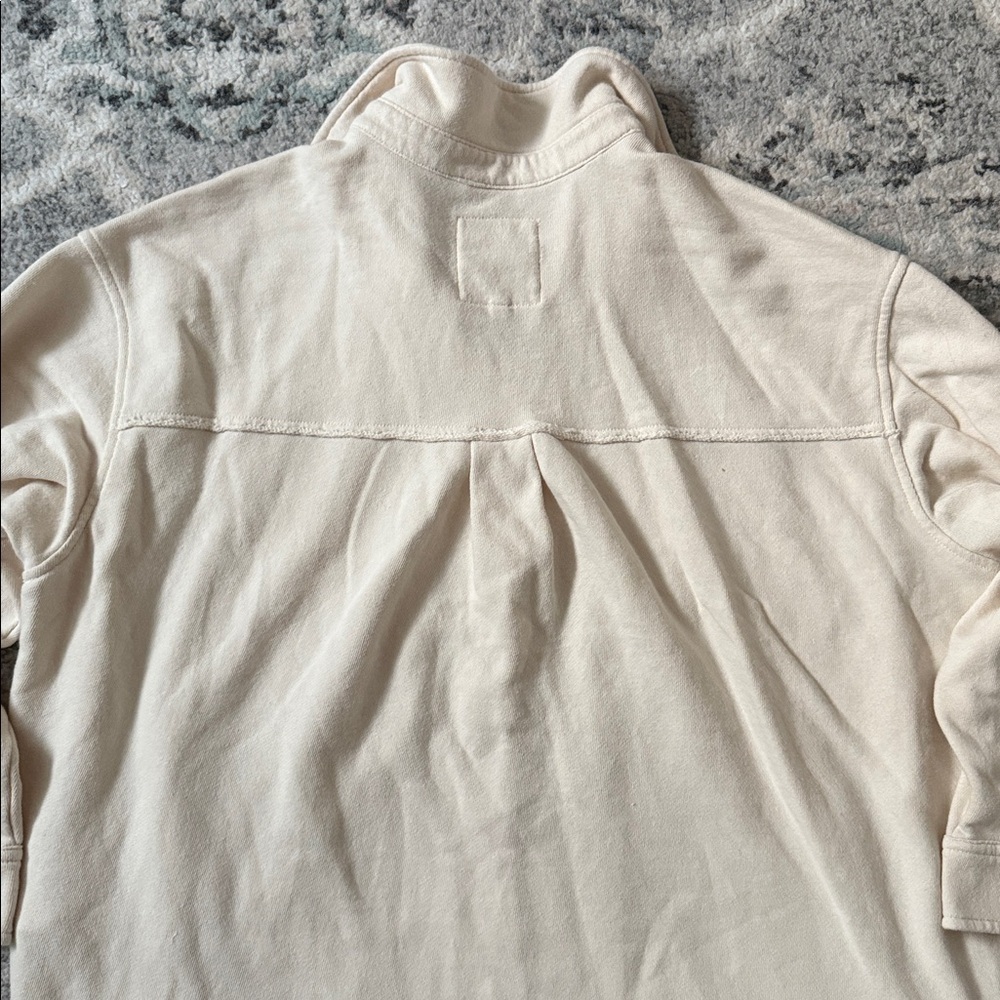 Aerie Cream Oversized Button Down - Picture 10 of 10